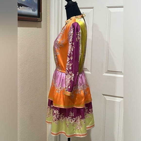 CURRANT AIR CHIARA FLORAL BLOCK MINI DRESS WOMENS SIZE M( 6-8) - Picture 7 of 10